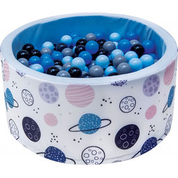 NELLYS Bazén pre deti 90x40cm  -planety, modrý s balonikami