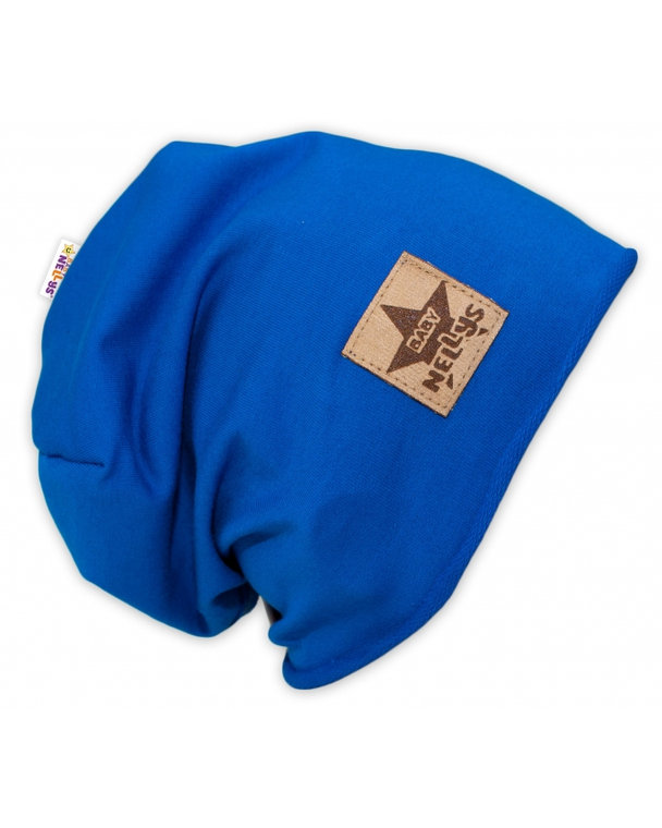 Bavlnená čiapočka Baby Nellys ® - tm. modrá