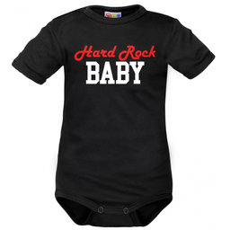 Body krátký rukáv Dejna Hard Rock Baby - čierne, veľ. 86