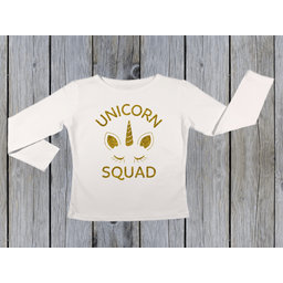 KIDSBEE Dievčenské bavlnené tričko Unicorn Squad - biele, veľ. 146