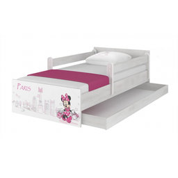 BabyBoo Detská postel Disney - MAX Minnie Paris  160 x 80 cm + šuplík