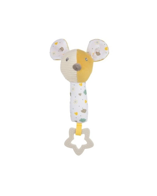 Canpol babies Plyšová hračka s hryzátkom a pískátkem - Myška