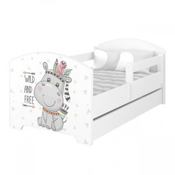 Babyboo Detská posteľ 140 x 70 cm - Hippo