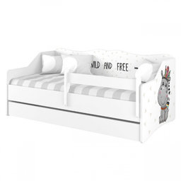 Detská posteľ s výsuvnou prístelkou 160 x 80 - Hippo