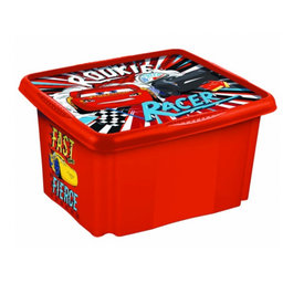 Keeeper Box na hračky Cars II, 24 l - červený