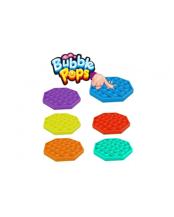 Bubble pops - Praskající bubliny silikon antistresová spol. hra, modrá