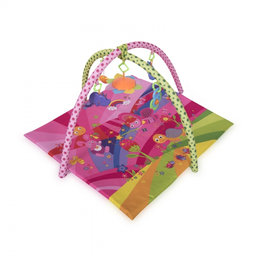 Hracia deka, podložka s hrazdou Lorelli Fairy Tales 89x94cm, pink