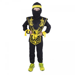 Detský kostým žltý ninja (S)