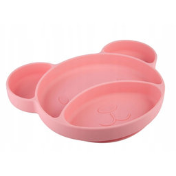 Canpol babies Silikónový tanierik s prísavkou 500 ml - ružový