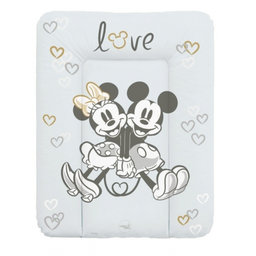 Ceba Baby Prebaľovacia podložka mäkká 50x70cm Disney Minnie & Mickey, sivá
