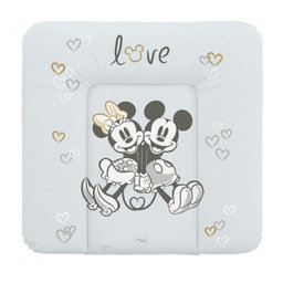 Ceba Baby Prebaľovacia podložka mäkká 75x72cm Disney Minnie & Mickey, sivá