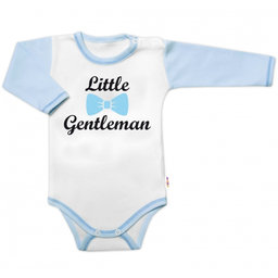 Body dl.rukáv s vtip. textom Baby Nellys, Little Gentleman, chalan