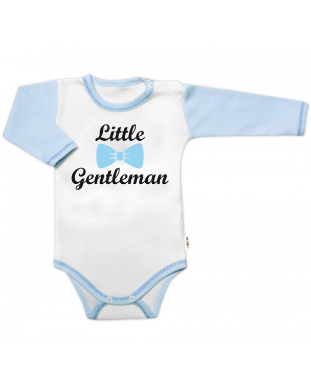 Body dl.rukáv s vtip. textom Baby Nellys, Little Gentleman, chalan