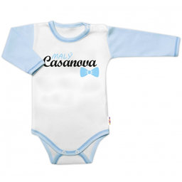 Body dl.rukáv s vtip. textom Baby Nellys, Malý Casanova, chalan, veľ. 74