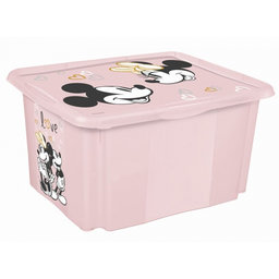 Keeeper Box na hračky Minnie Mouse love 15 l, ružový/púdrový