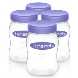Plastové fľaštičky bez cumlíka Lansinoh - 160 ml - 4ks