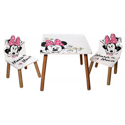 Arditex Detský stôl so stoličkami Minnie Mouse