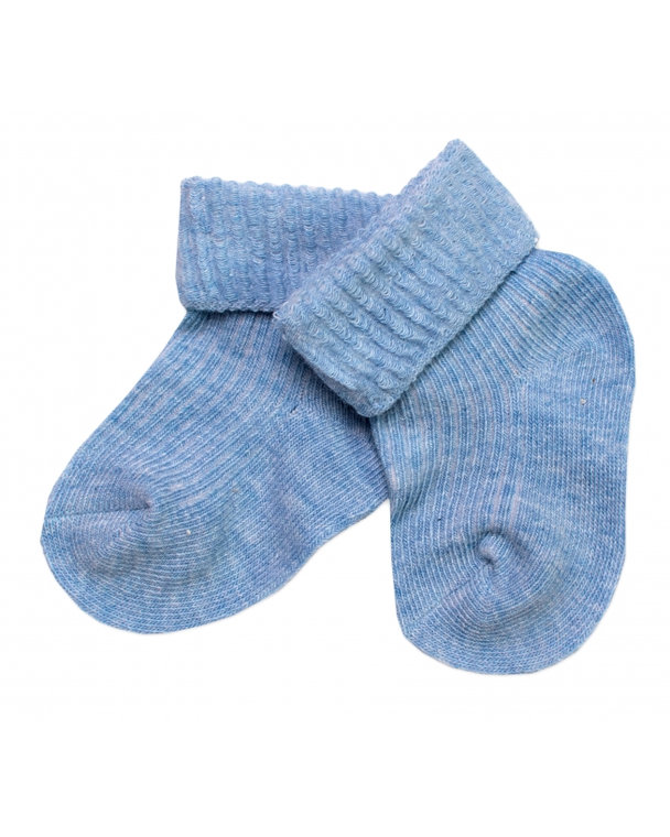 Dojčenské ponožky, Baby Nellys, sv. modré, veľ. 6-9 m
