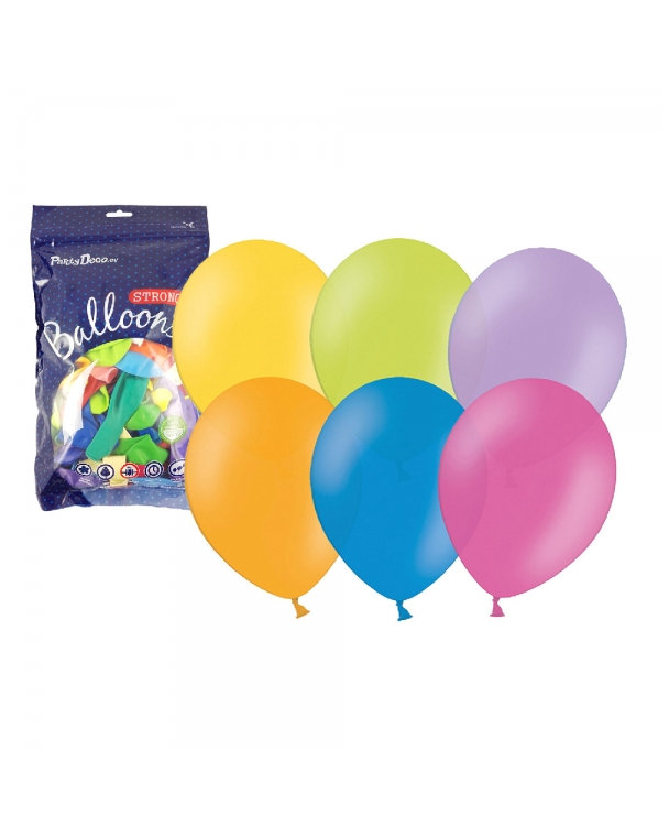 Nafukovací balónik metalický 27 cm - 1ks, mix farieb
