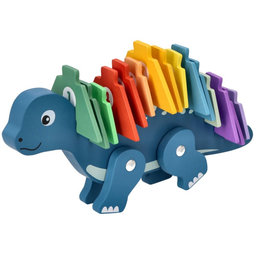 Edukačná hračka puzzle s číslami, Adam Toys , Dinosaurus - modrý