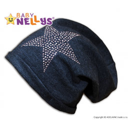 Bavlnená čiapočka Baby Nellys ® - Hviezda ružová