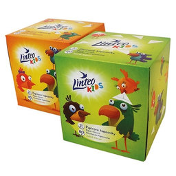 Papierové vreckovky Linteo Kids BOX 80ks