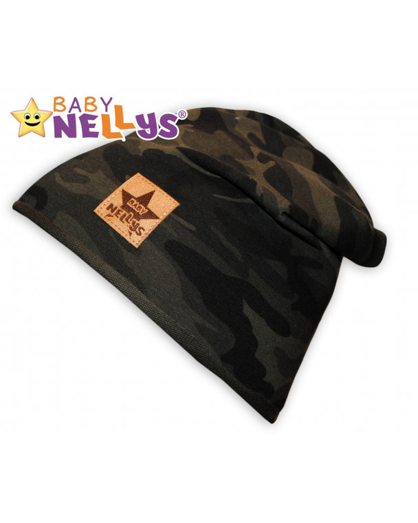 Bavlnená čiapočka Army Baby Nellys ® - zelená