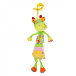 Akuku Plyšová hračka s melódiu a klipom - žirafka